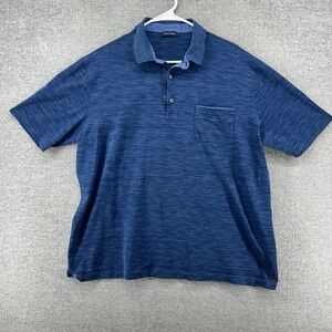 Paul & Shark Polo Shirt Men Size XXL(Fits like a Large) Blue Short Sleeve Casual